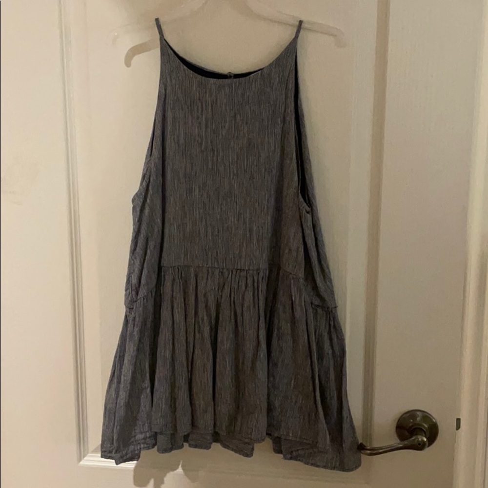Ruffle Blue Shirt